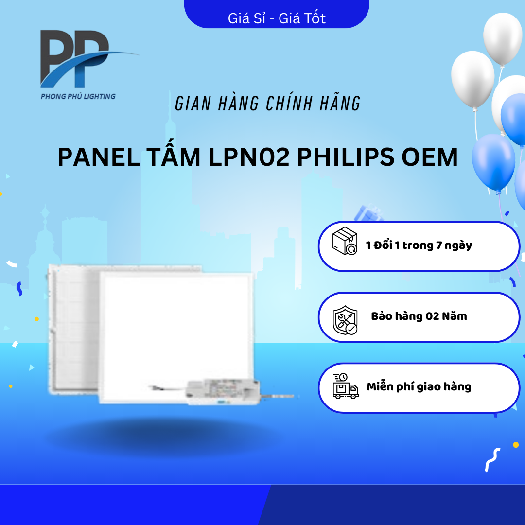 ĐÈN PANEL TẤM LPN02 PHILIPS OEM